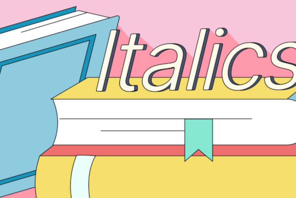 italicize book titles